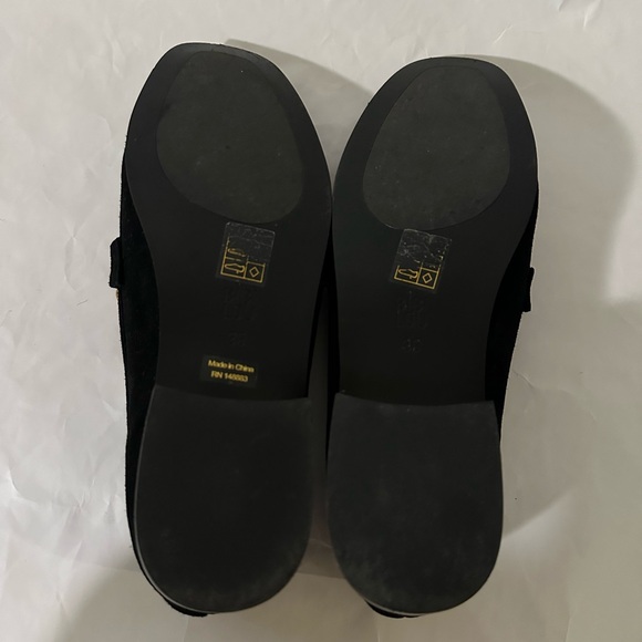 Black Loafers with Gold Accent - Picture 6 of 7